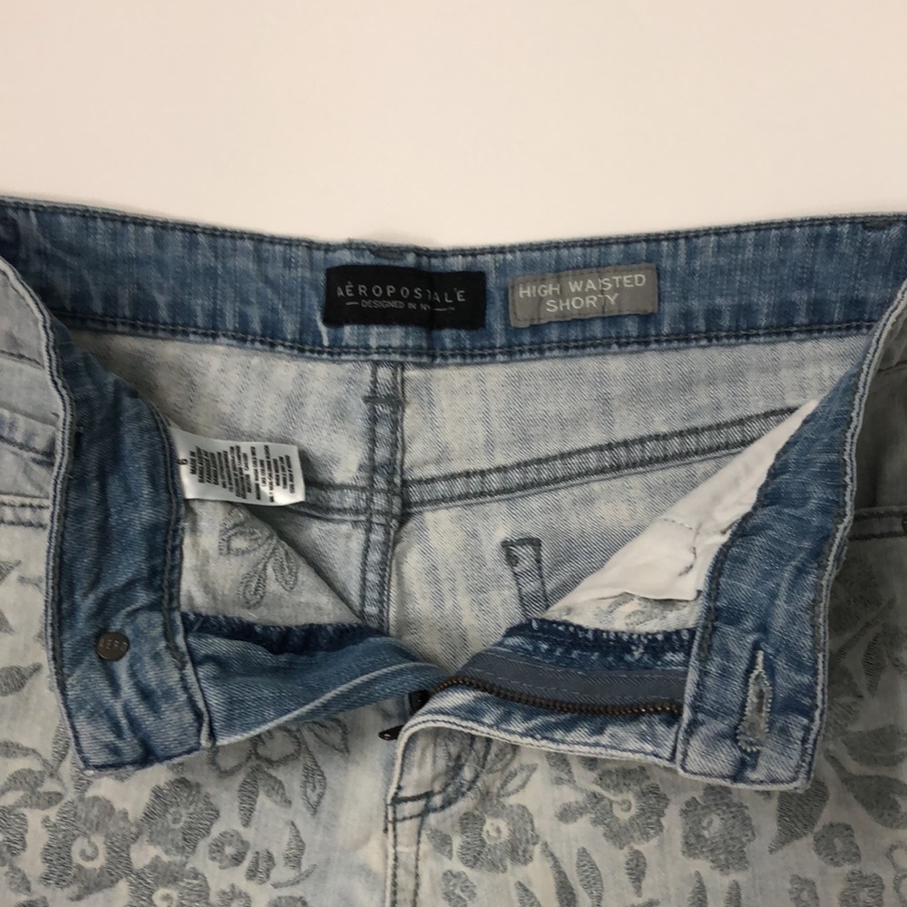 AEROPOSTALE HIGH WAISTED JEAN SHORTS - Picture 16 of 16